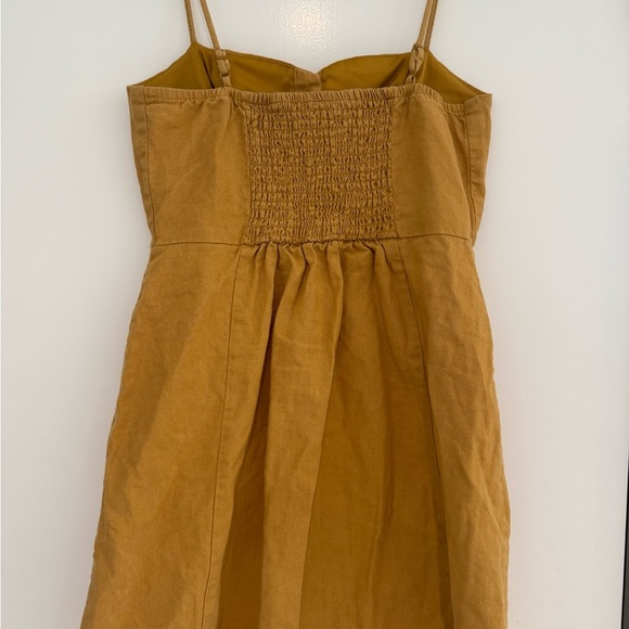 Women’s Skater Socialite Mustard Yellow Dress. Size Medium - Picture 4 of 4